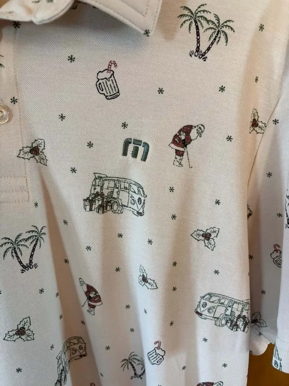 Travis Mathew Cookie Swap Polo x Volkswagen Golf Shirt Size L - Picture 3 of 6